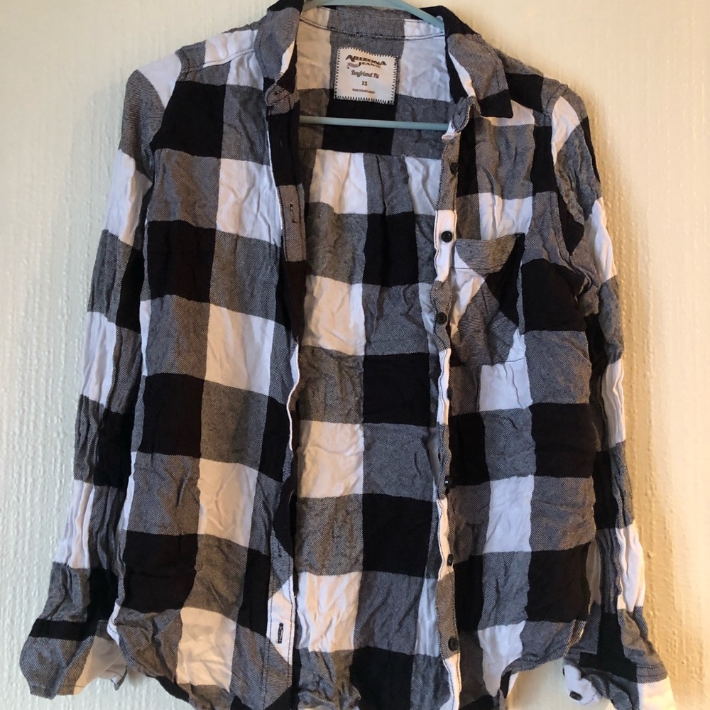 Black white arizona flannel